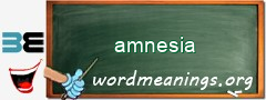 WordMeaning blackboard for amnesia